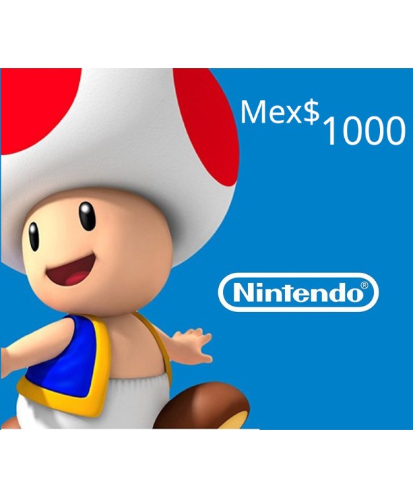 eShop Prepaid Card MXN 1000 Region: MEXICO Nintendo eShop Key 